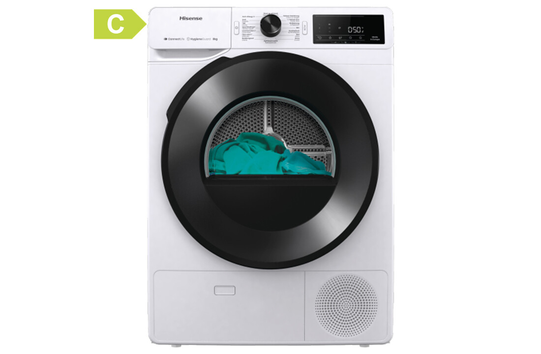 Hisense DH3V800UW/BLX - Warmtepompdroger.