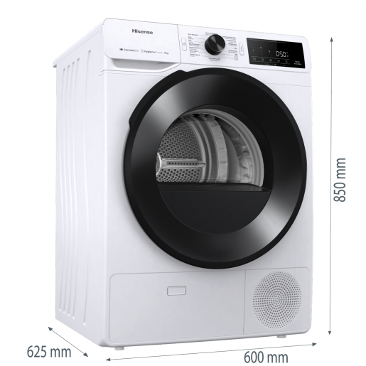 Hisense DH3V800UW/BLX - Warmtepompdroger.