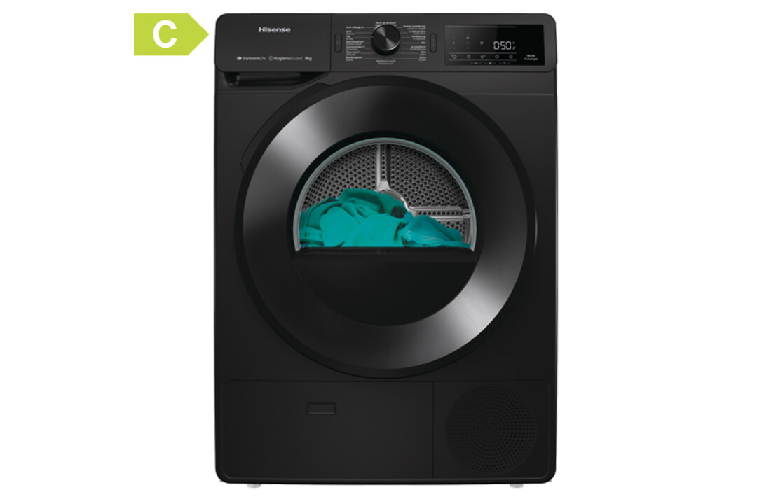 Hisense DH3V800UB/BLX - Warmtepompdroger.