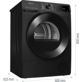 Hisense DH3V800UB/BLX - Warmtepompdroger.