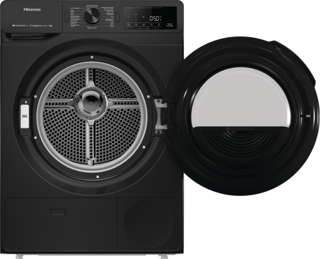 Hisense DH3V800UB/BLX - Warmtepompdroger.