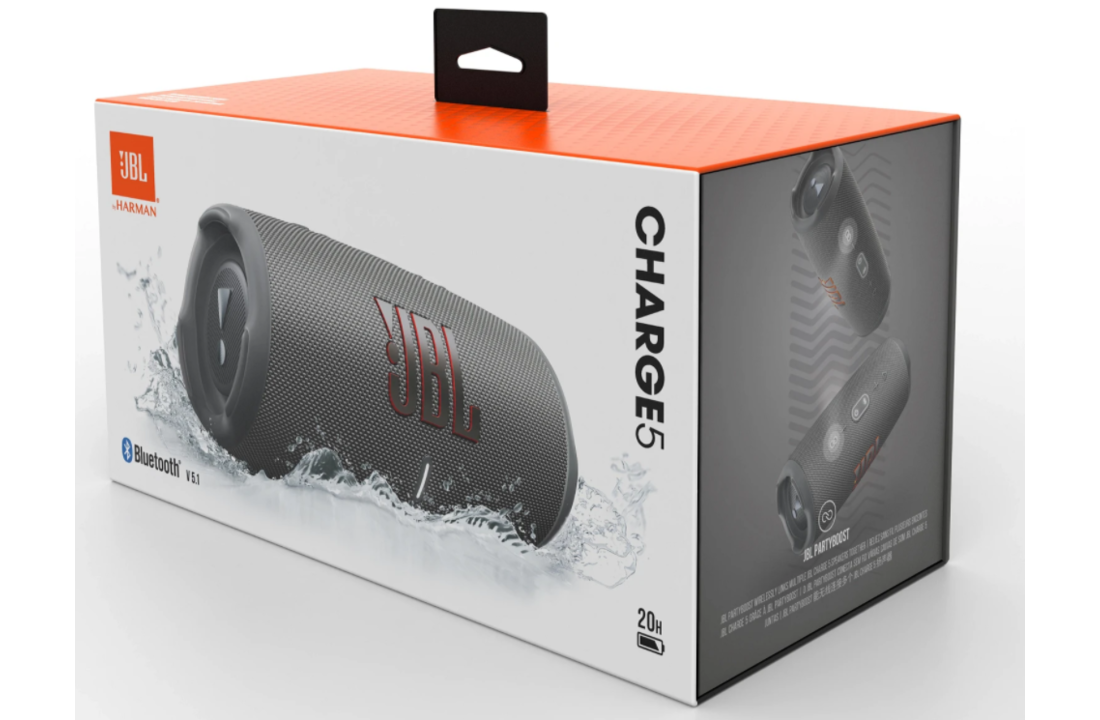JBL Charge 5 Grijs - Draadloze speaker