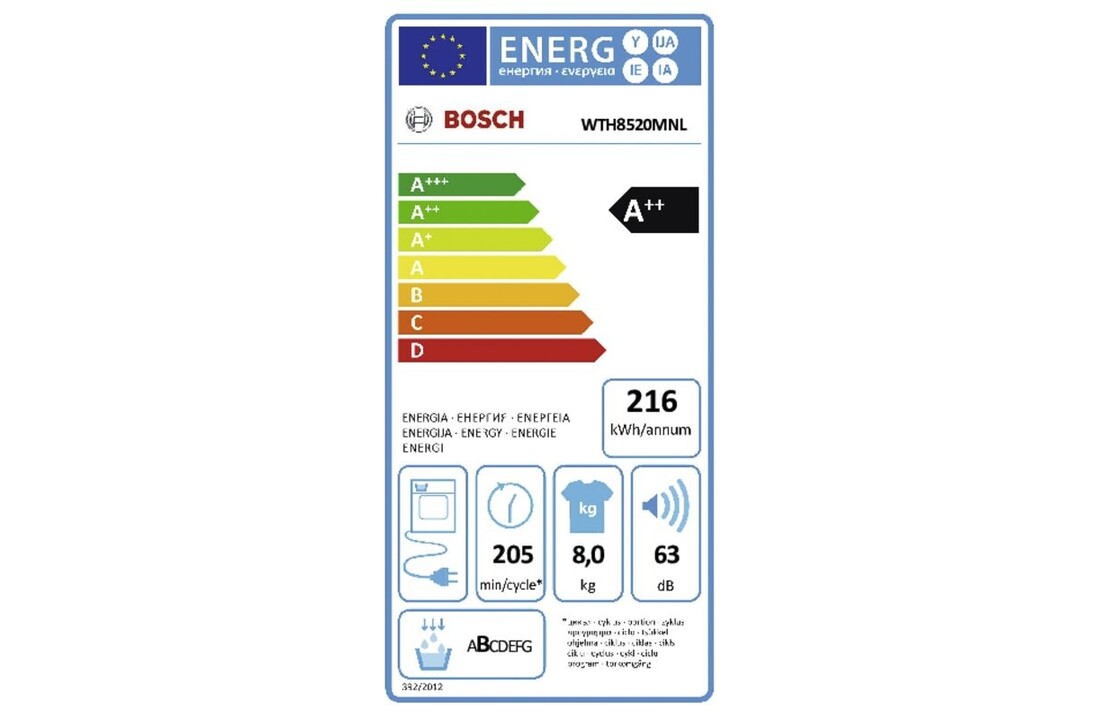 Bosch WTH8520MNL EXCLUSIV - Warmtepompdroger
