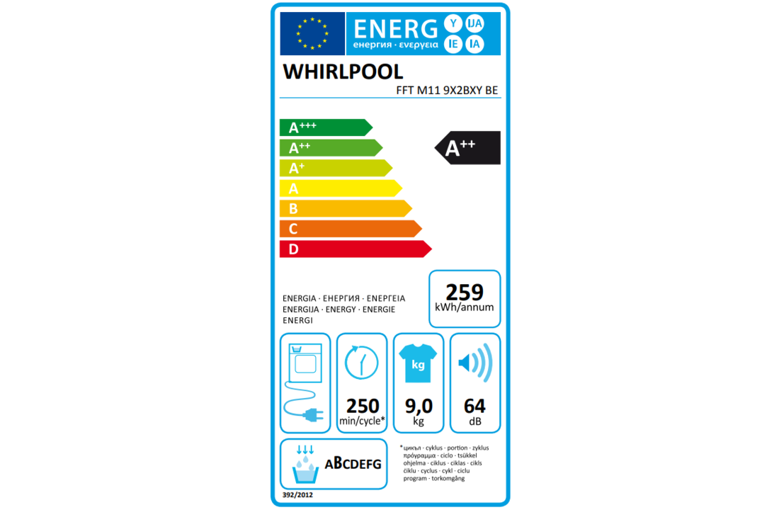 Whirlpool FFT M11 9X2BXY BE - Warmtepompdroger