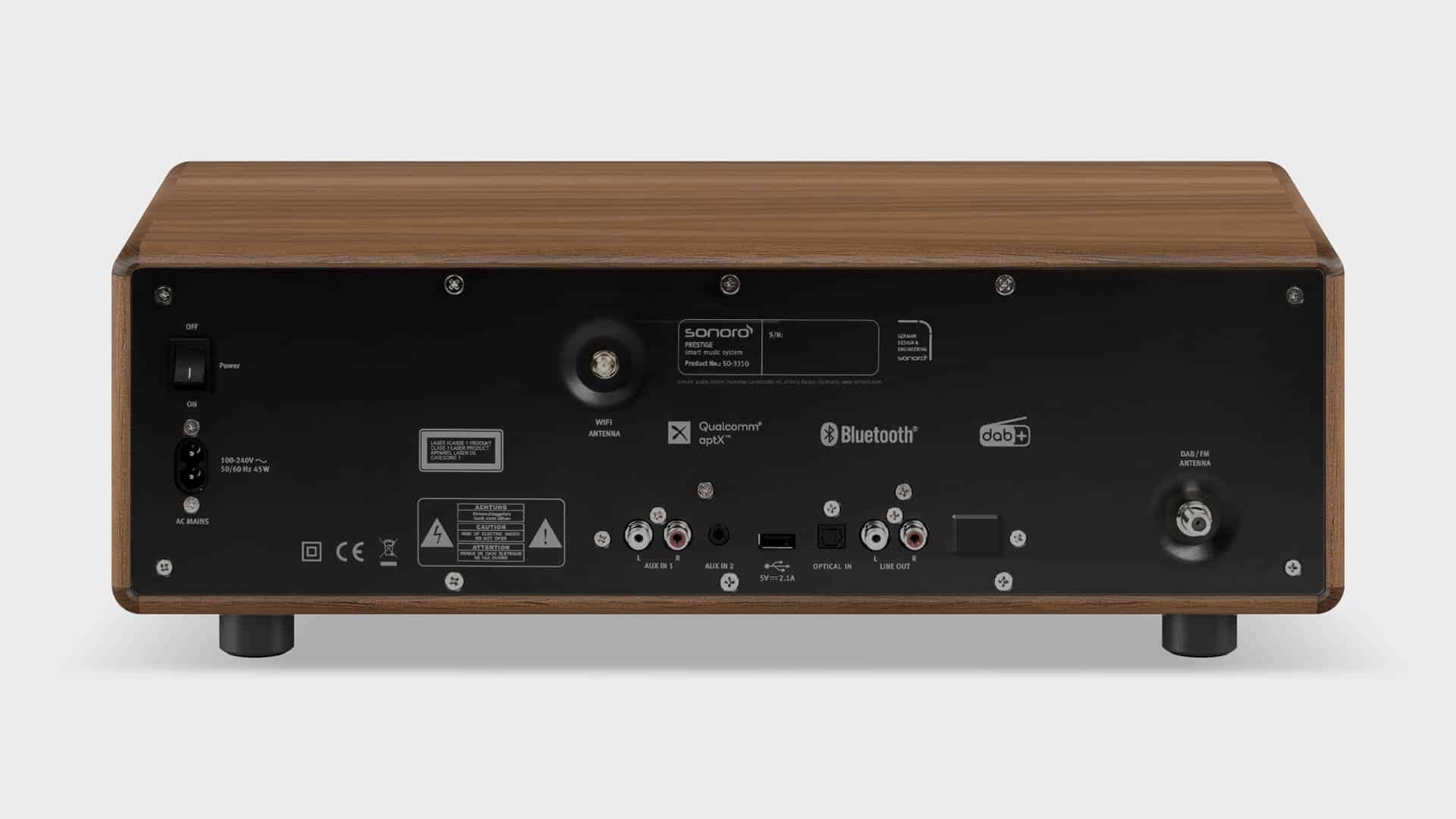 Sonoro PRESTIGE X Antraciet/ Walnut - Radio