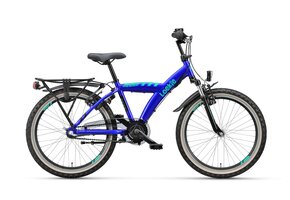 Loekie Snake 22 inch jongensfiets Cobalt blauw