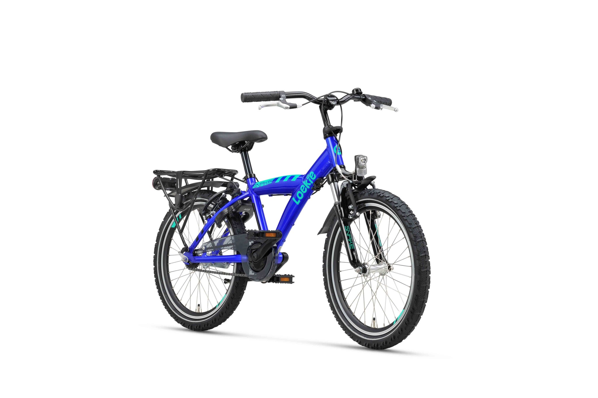 Loekie Snake 20 inch jongensfiets Cobalt blauw