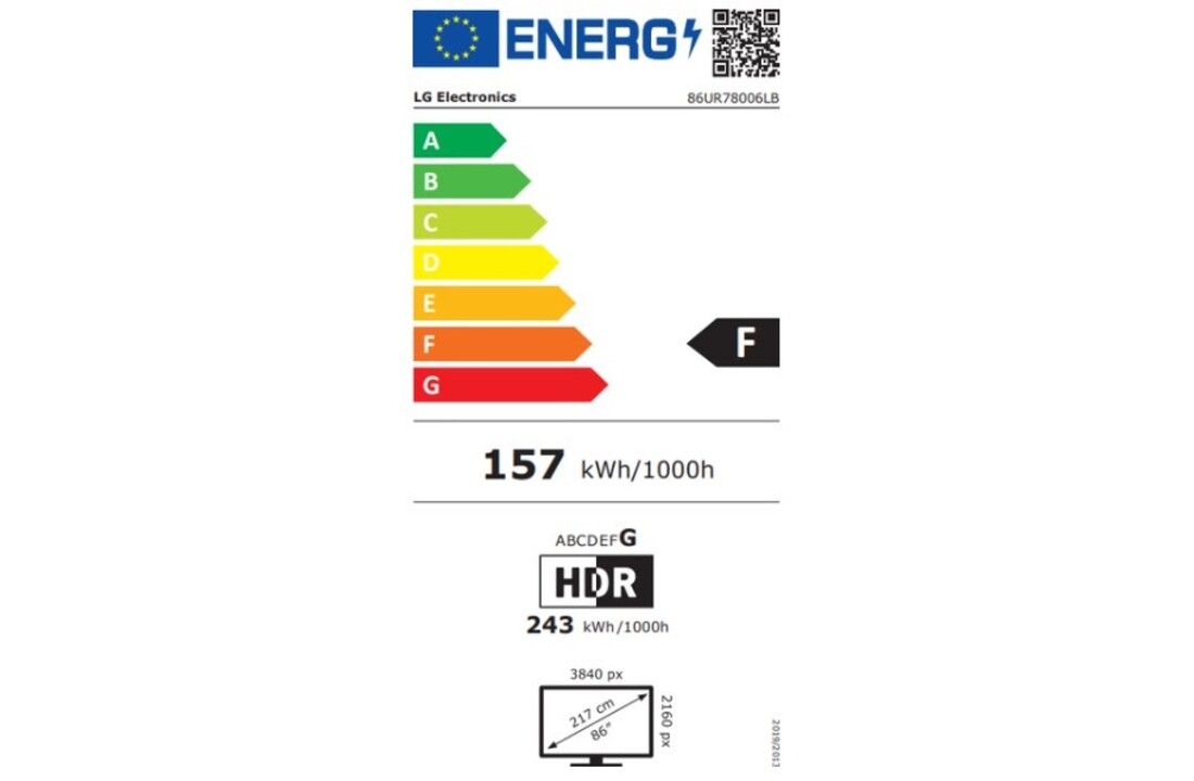 LG 86UR78006LB - LED TV