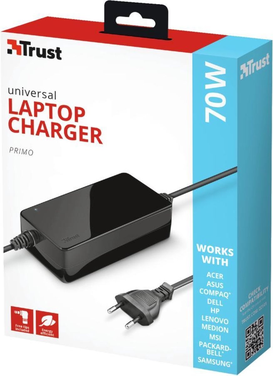 Trust Primo Universele 70W-laptopoplader