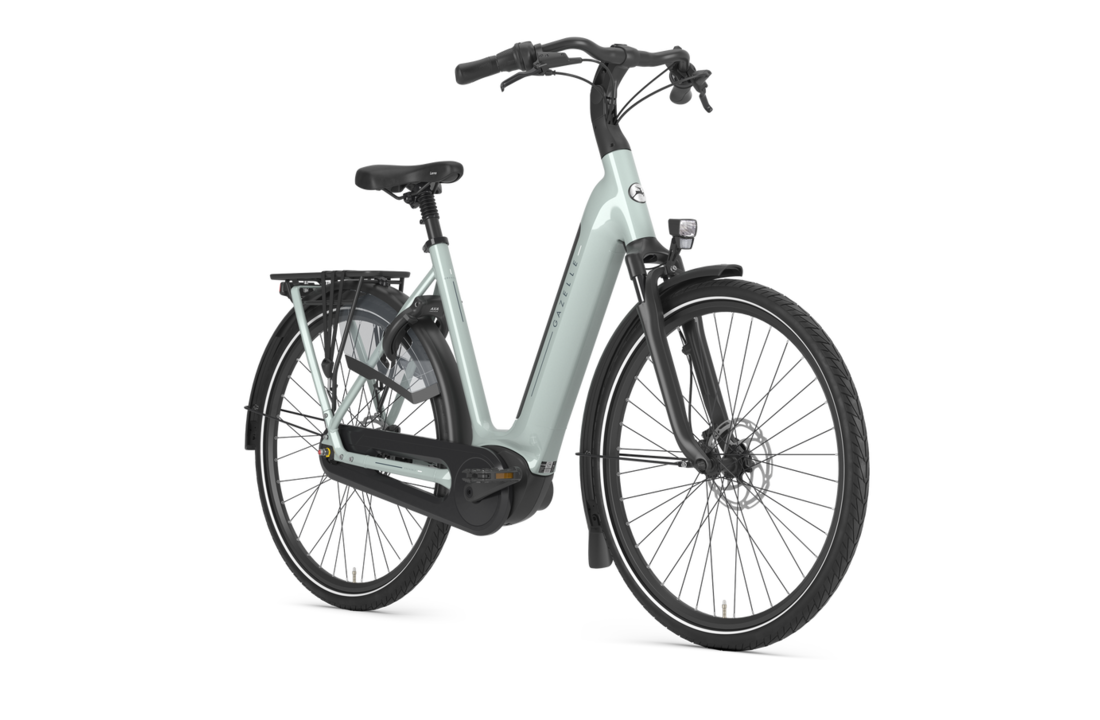 Gazelle Grenoble C8 HMB S8 540Wh Dames - Light Olive (glans)