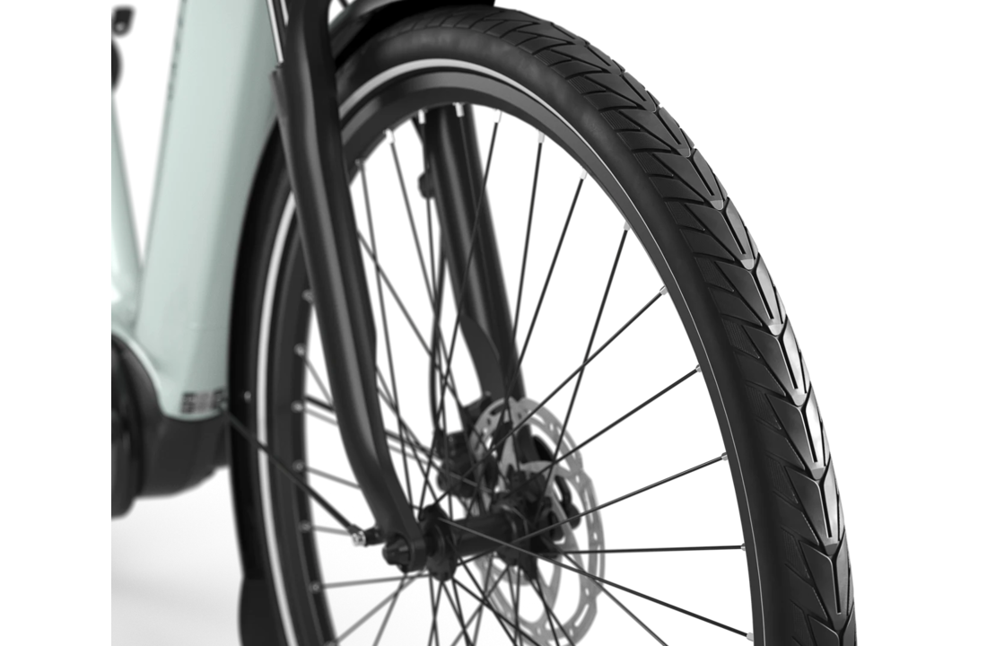 Gazelle Grenoble C8 HMB S8 540Wh Dames - Light Olive (glans)