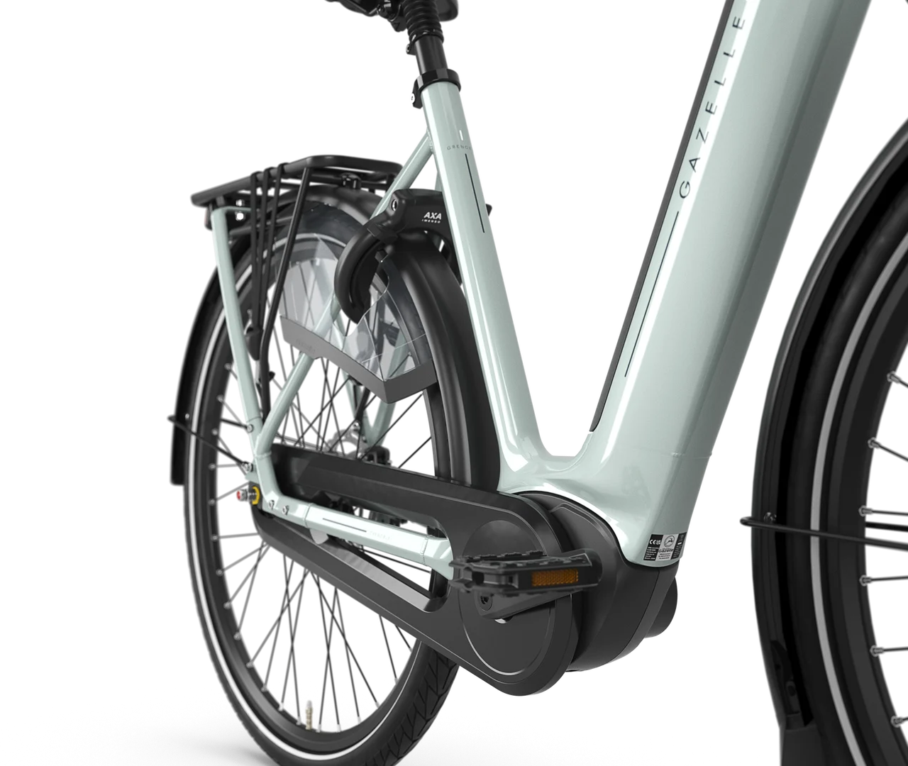 Gazelle Grenoble C8 HMB S8 540Wh Dames - Light Olive (glans)