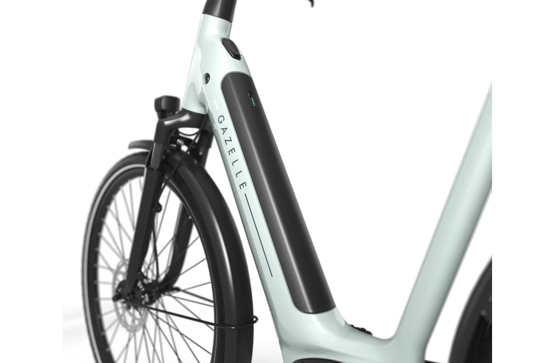 Gazelle Grenoble C8 HMB S8 540Wh Dames - Light Olive (glans)