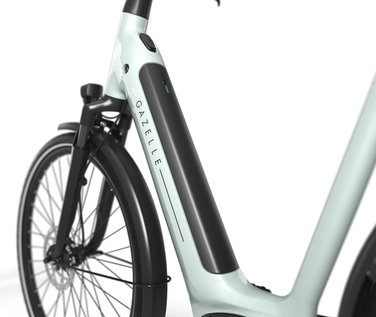 Gazelle Grenoble C8 HMB S8 540Wh Dames - Light Olive (glans)