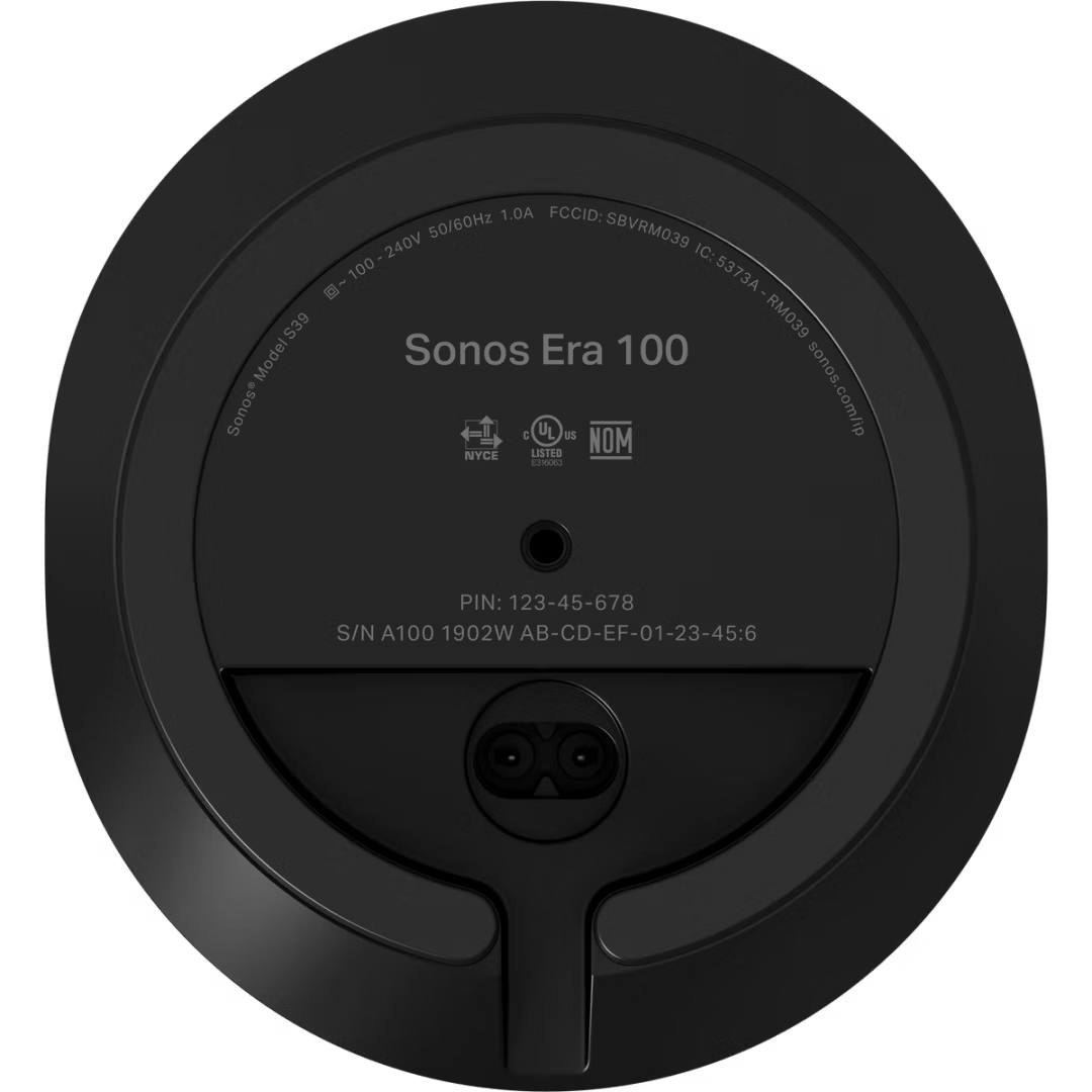 Sonos Era 100 (Zwart) - Boekenplank speaker.