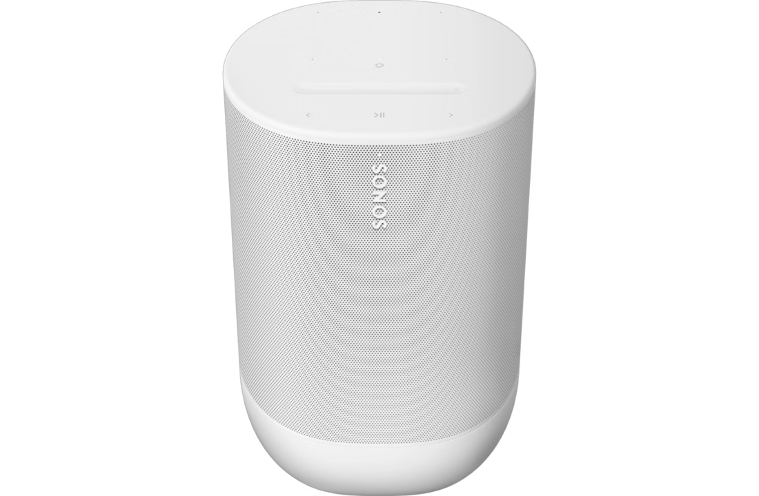 Sonos Move 2 wit - Draadloze Smart speaker.