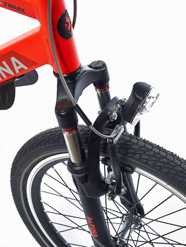 Alpina Trail jongensfiets 20 inch Deep Red Mat