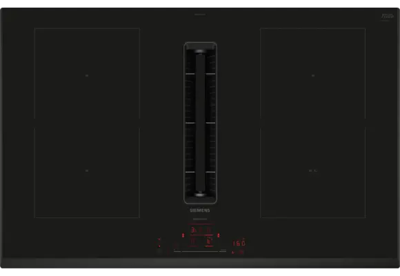 Siemens ED851HQ26M Inductiekookplaat 80 cm met afzuiging.