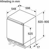 Bosch KUR21VFE0 - Onderbouw koelkast