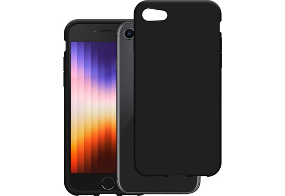 Just in Case Soft TPU Case voor iPhone SE 2020/SE 2022 Zwart - Beschermhoes