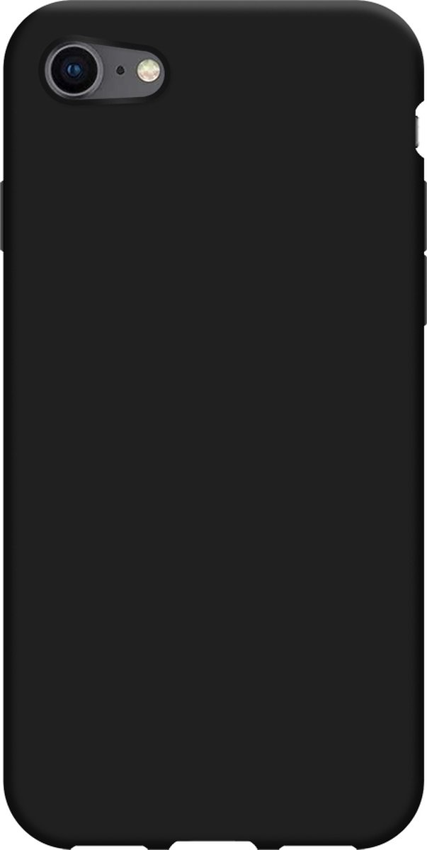 Just in Case Soft TPU Case voor iPhone SE 2020/SE 2022 Zwart - Beschermhoes