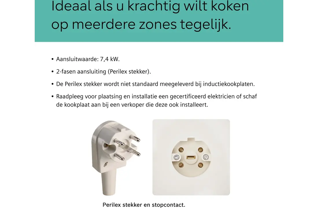 Siemens EX875HYC1M - inductiekookplaat 80 cm. opbouw.