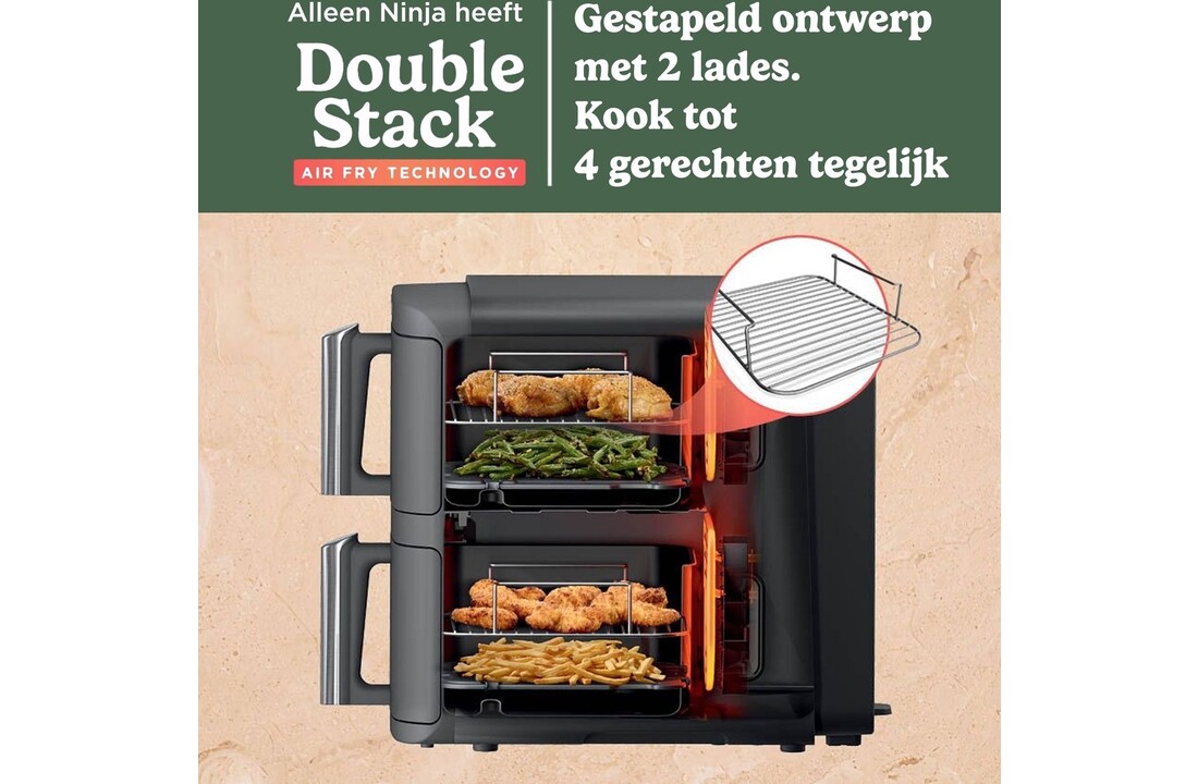Ninja Double Stack XL 2-Drawer SL400EU - Hetelucht friteuse