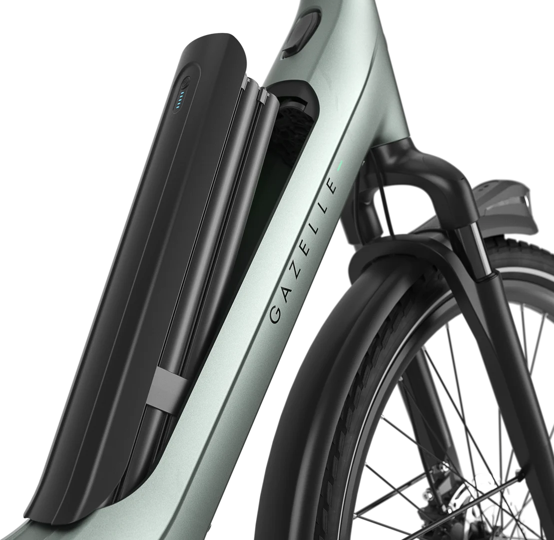 Gazelle Avignon C380+ SE - 540 Wh Dames - Twilight Green (mat)