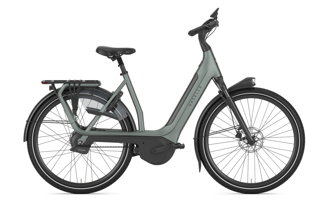 Gazelle Avignon C380+ SE - 540 Wh Dames - Twilight Green (mat)