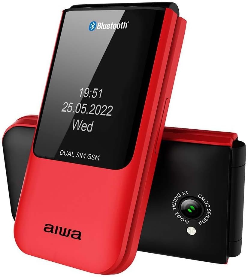 Aiwa FP-24RD Rood - Senioren telefoon