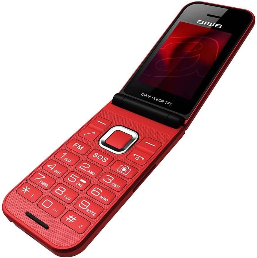 Aiwa FP-24RD Rood - Senioren telefoon