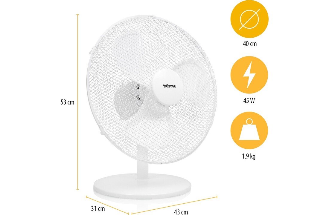 Tristar VE-5727 - Tafelventilator