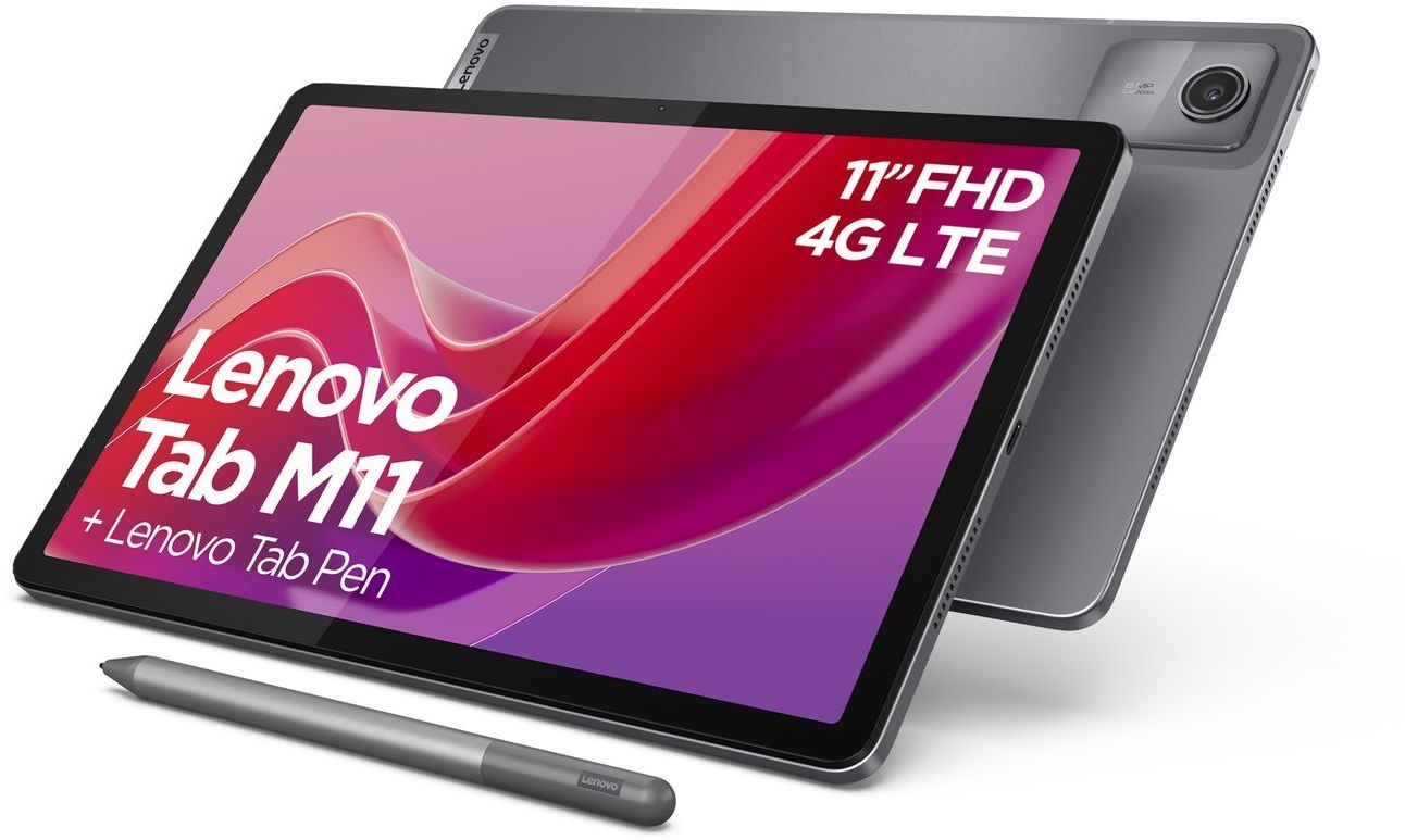 Lenovo Tab M11 128GB WiFi + 4G Grijs (incl. Tab Pen) - Tablet