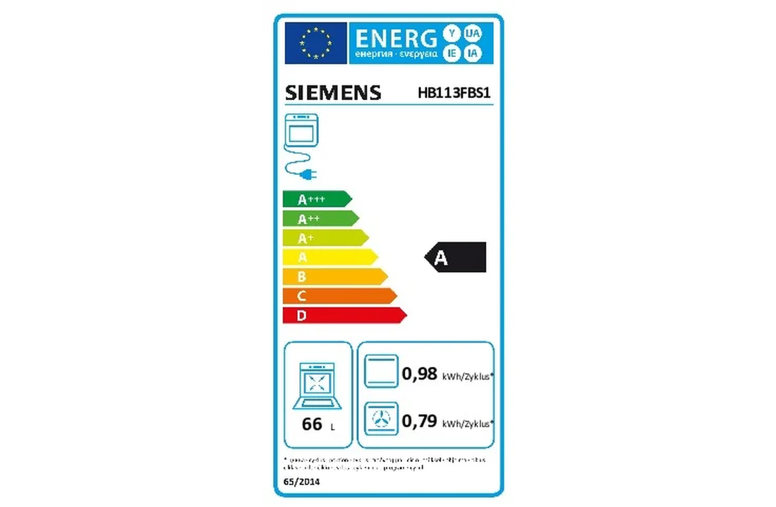 Siemens HB113FBS1 - Combi oven