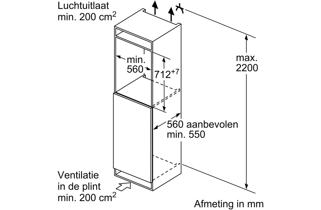 Bosch GIV11AFE0 - Inbouw vriezer