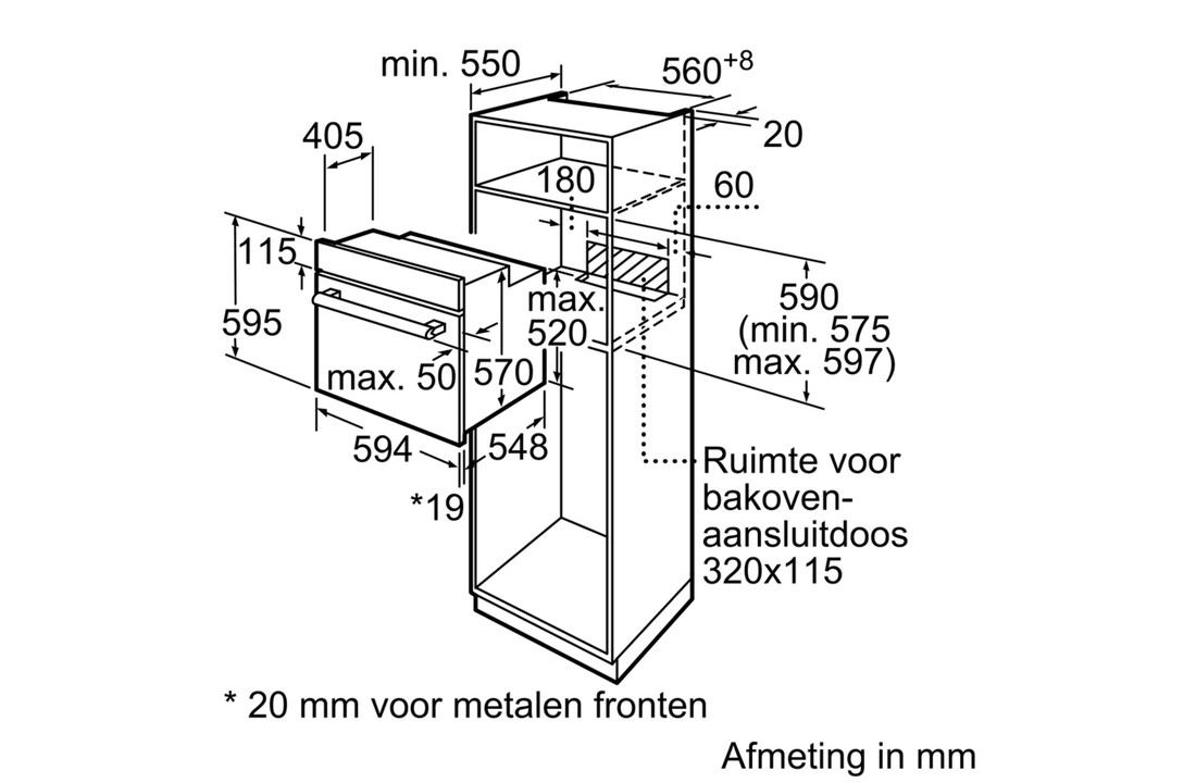 Bosch HBF114BS1 - Inbouw oven