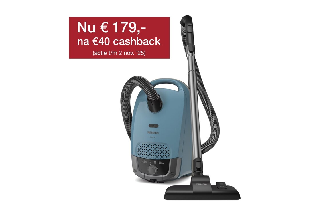 Miele Guard S1 Flex Nordicblauw - Stofzuiger met zak.