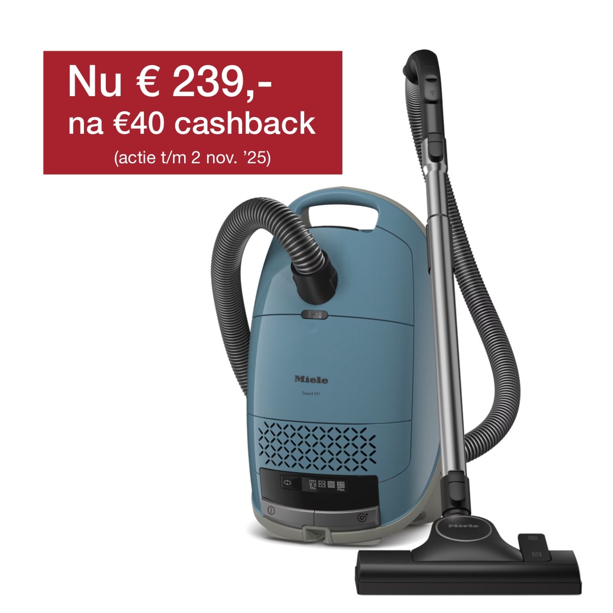 Miele Guard M1 Nordicblauw - Stofzuiger met zak.