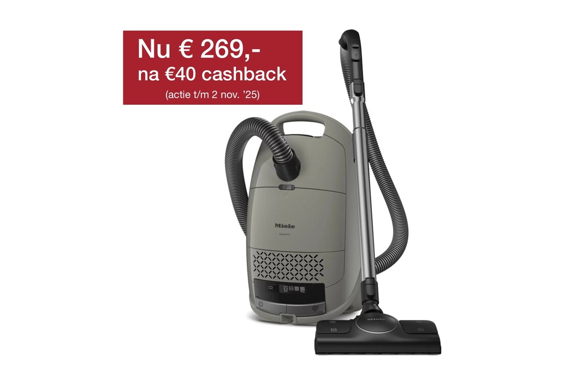 Miele Guard M1 Silence Casagrijs - Stofzuiger met zak.