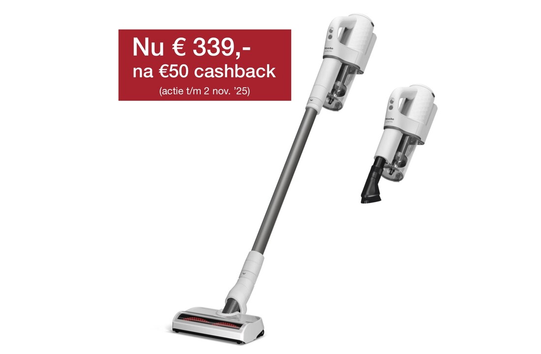 Miele Duoflex HX1 Hardfloor Briljantwit - Steelstofzuiger.
