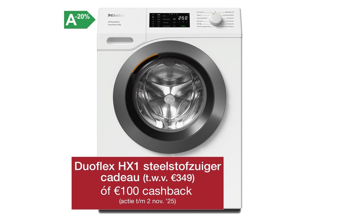 Miele WEB375 WPS PWash & 8kg Wasmachine.