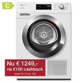 Miele TED655WP EcoSpeed & 9kg Warmtepompdroger.