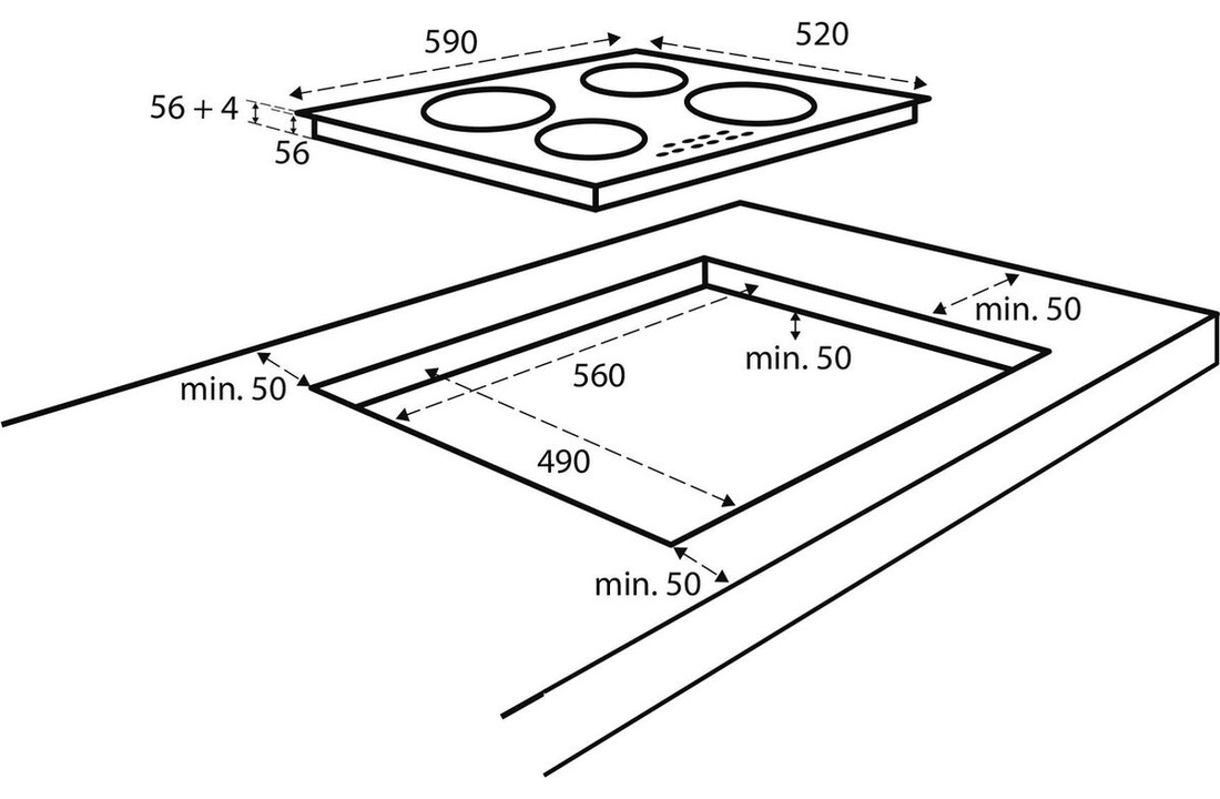 Inventum IKI6035 - Inductiekookplaat