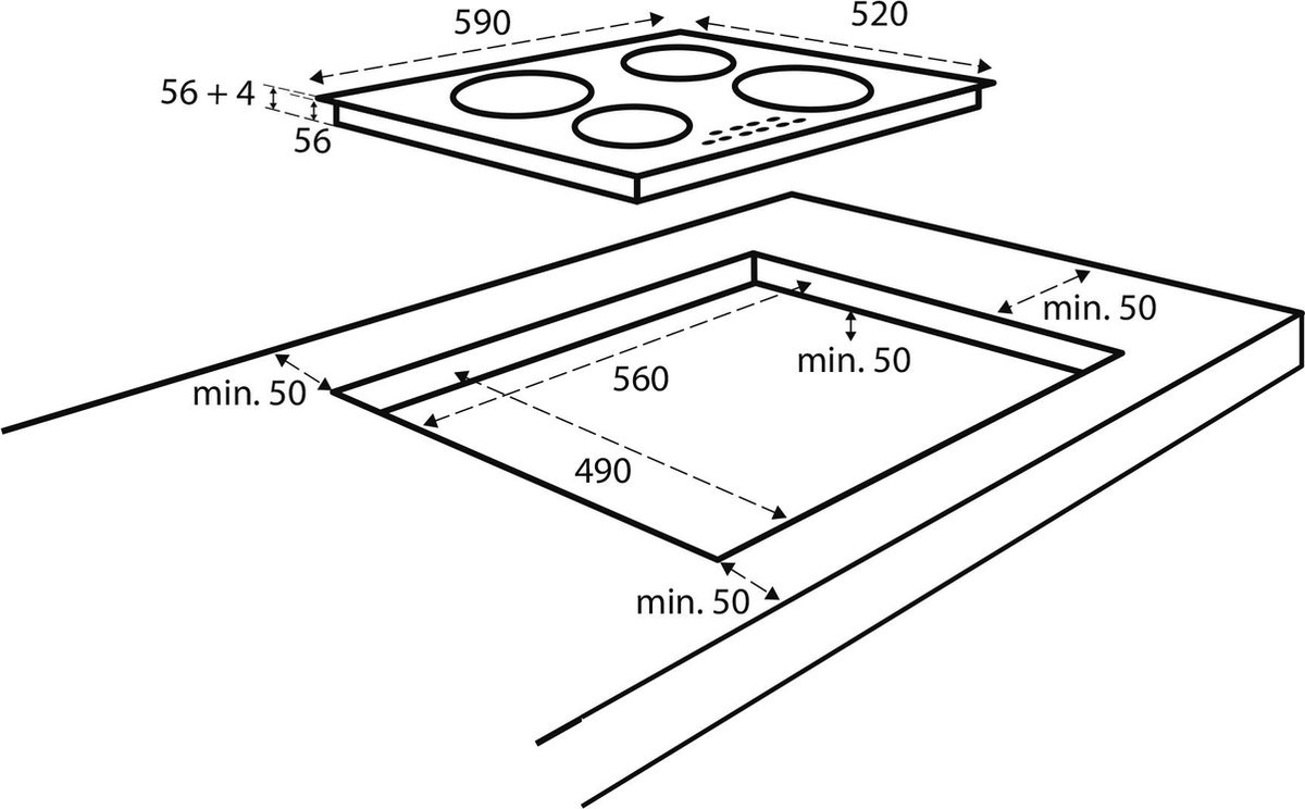 Inventum IKI6035 - Inductiekookplaat