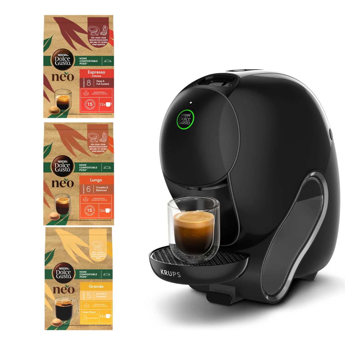 Krups Nescafé Dolce Gusto YY567 NEO Caffé - Koffiemachine zwart.