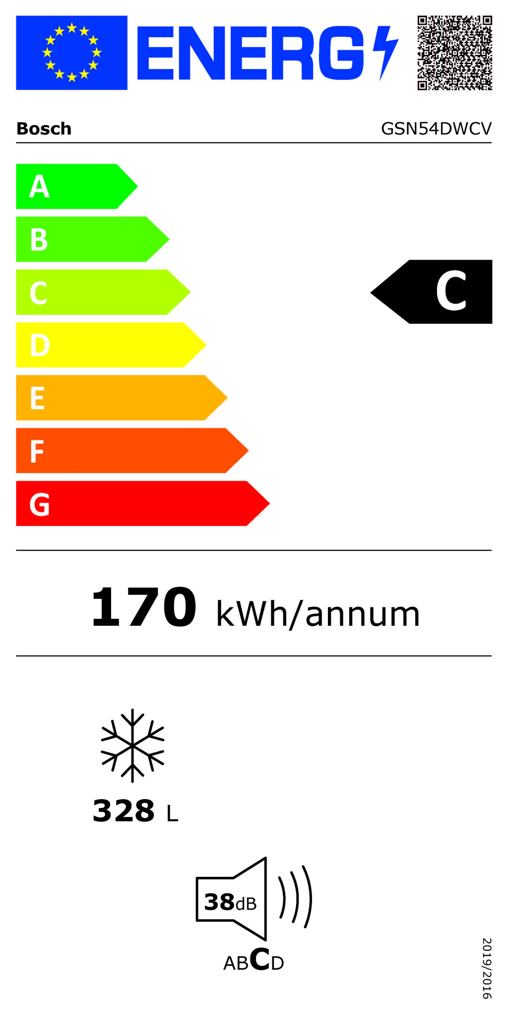 Bosch GSN54DWCV  No Frost - Vrieskast .