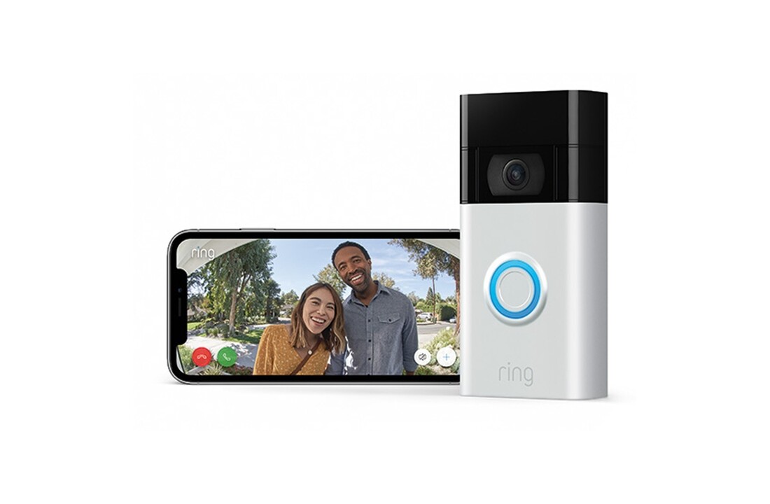 Ring Video Doorbell 2nd Gen (Zilver) - Deurbel