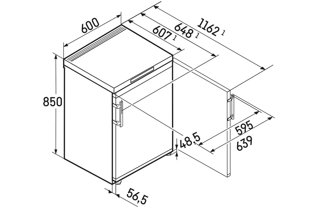 Liebherr Fci 1624-20 - Tafelmodel vriezer
