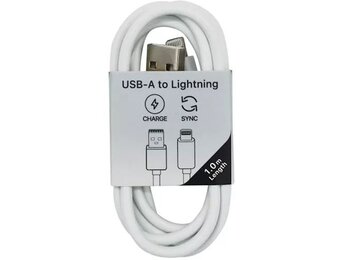 Musthavz laadkabel USB-A naar Lightning 1 meter Wit