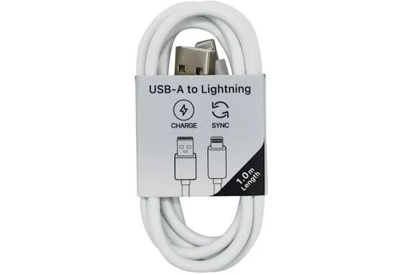 Musthavz laadkabel USB-A naar Lightning 1 meter Wit
